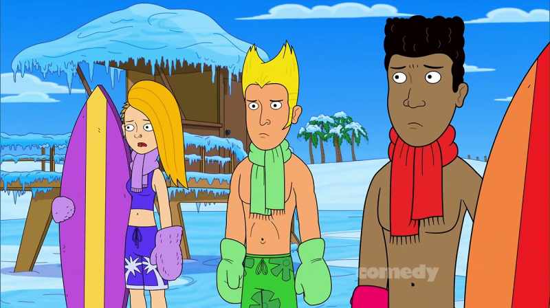 Brah, check out all the snow. Totally weird