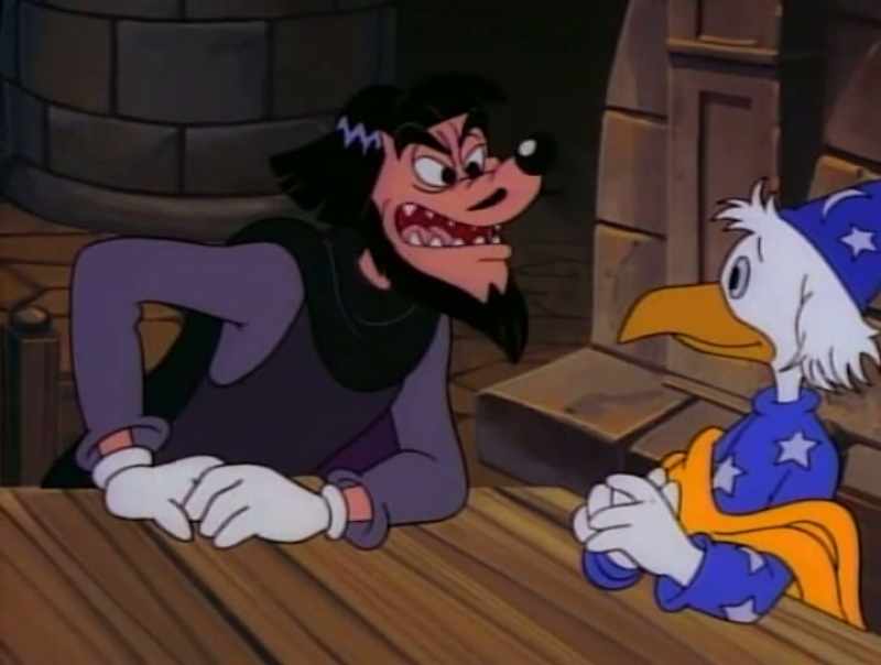 [brassy theme music] -Live, from McDuck Manor