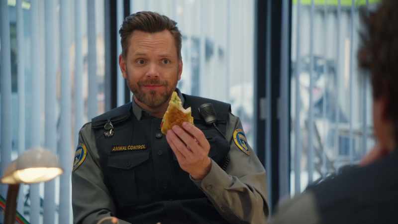 [bread crunching]