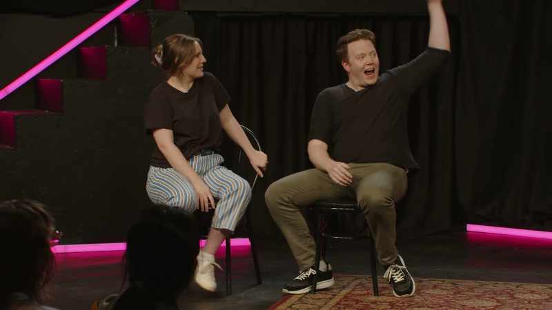 (Brennan clapping and imitating monkey calls)