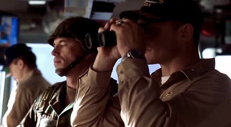Bridge, TAO. RPV target aircraft has been launched