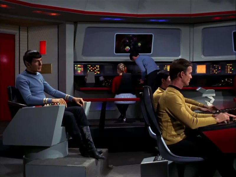 Bridge to transporter room