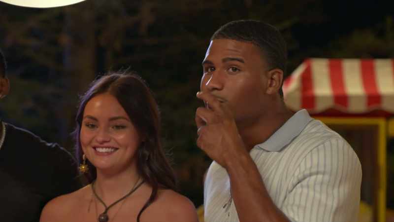 [Brie off screen] So, Aaron chose Mickey to come along