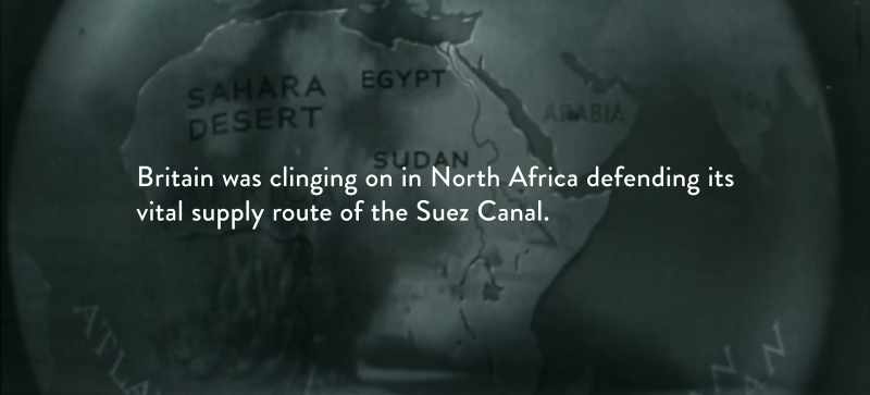Britain was clinging on in North Africa