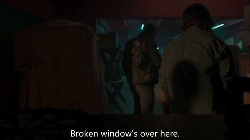 Broken window's over here