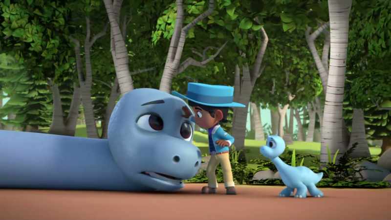 (brontosaurus moaning)