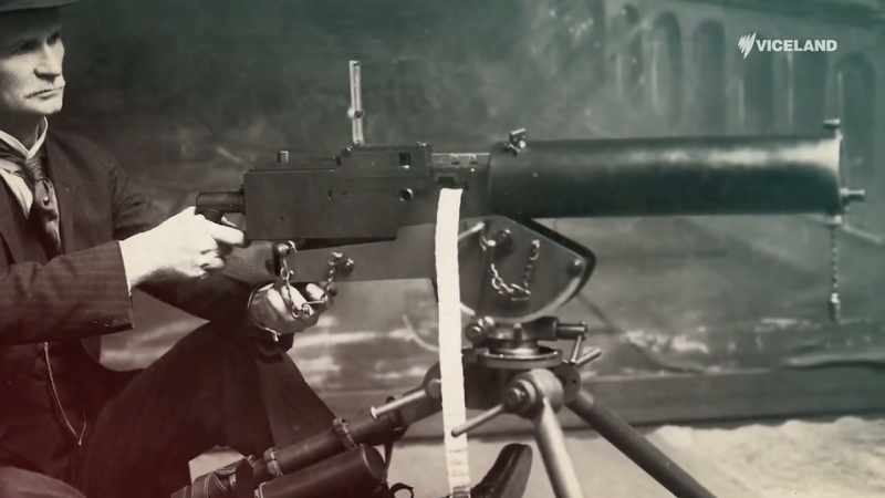 Browning started by reconfiguring M1917 for a larger