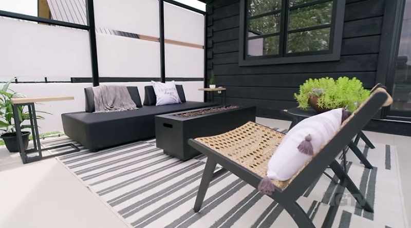 Bryan: Walking outside on the back deck