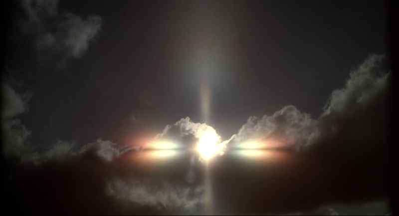 [ Bud ] If you shine the torch up into the night sky