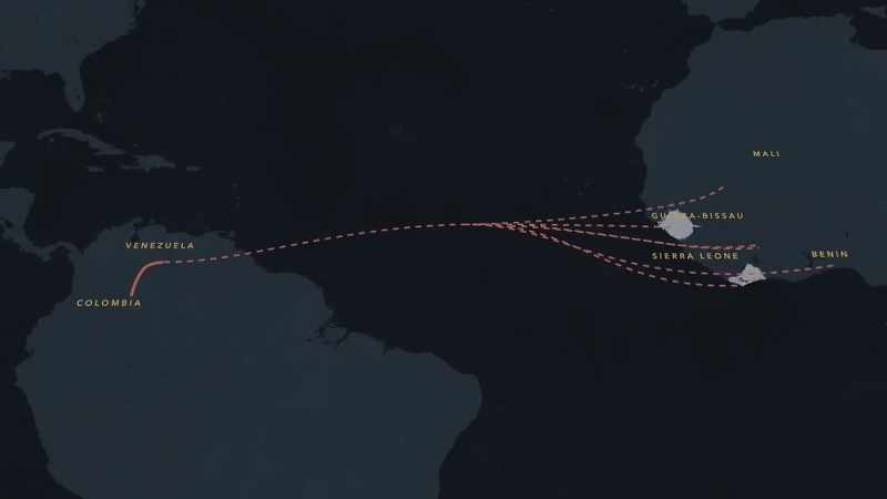 BULLOCK: The transatlantic route between South America
