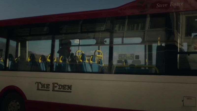 [bus chugging] -[machine beeps]