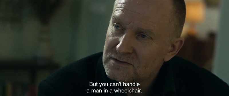 But you can't handle a man in a wheelchair