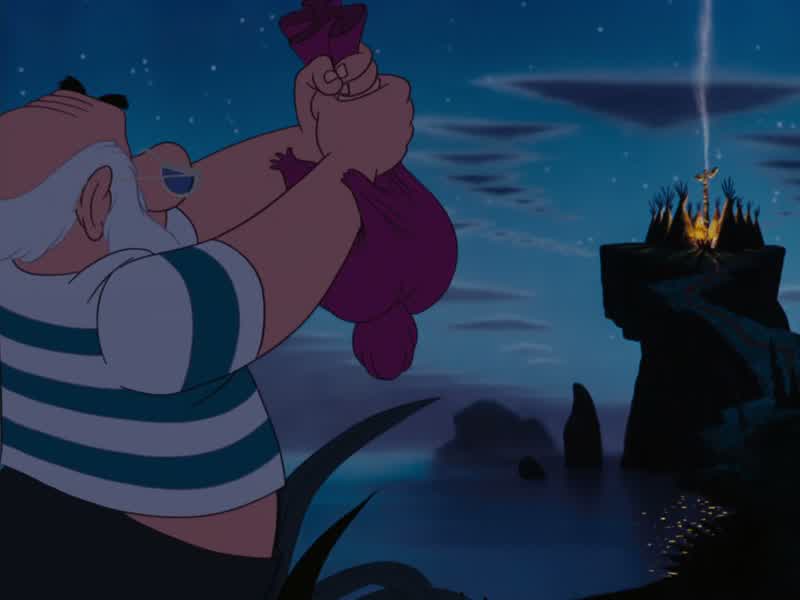 Beggin' your pardon, Miss Bell, but Captain Hook would like a word with ya