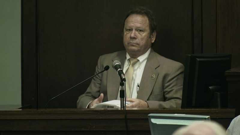 But Chief Merriman gets on the stand