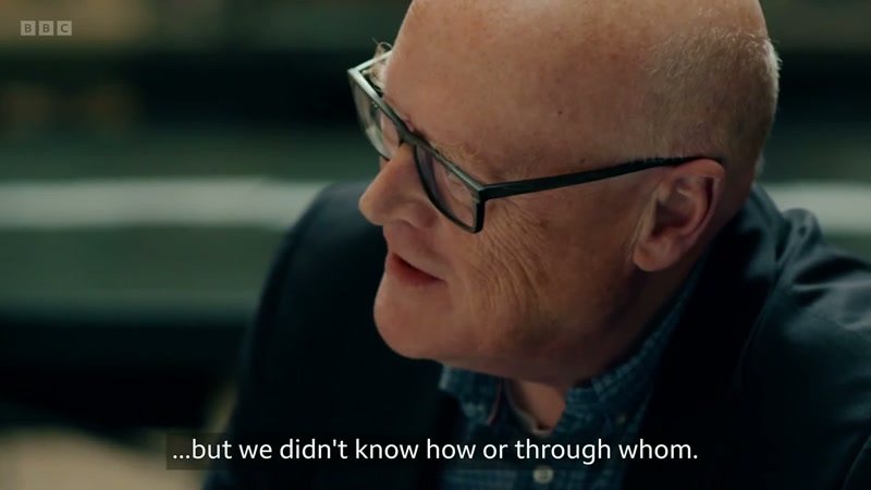 But we didn't know how or through whom