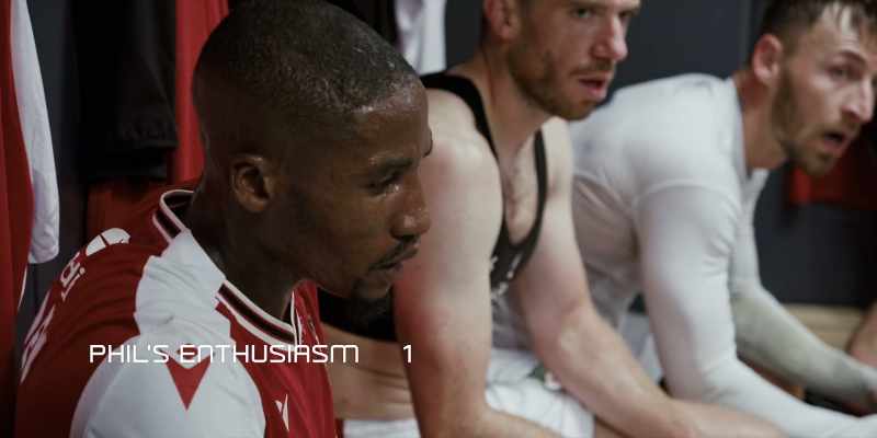 But during the games, in the locker room