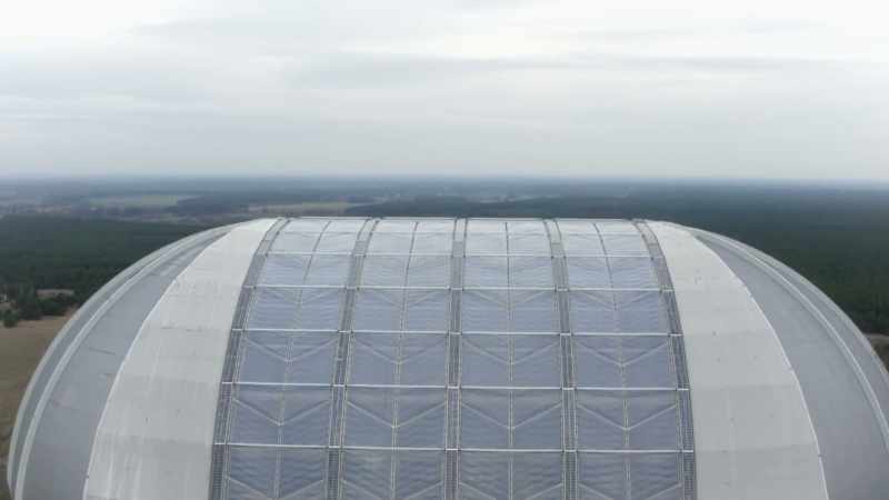 But this enormous old hangar is showing its age