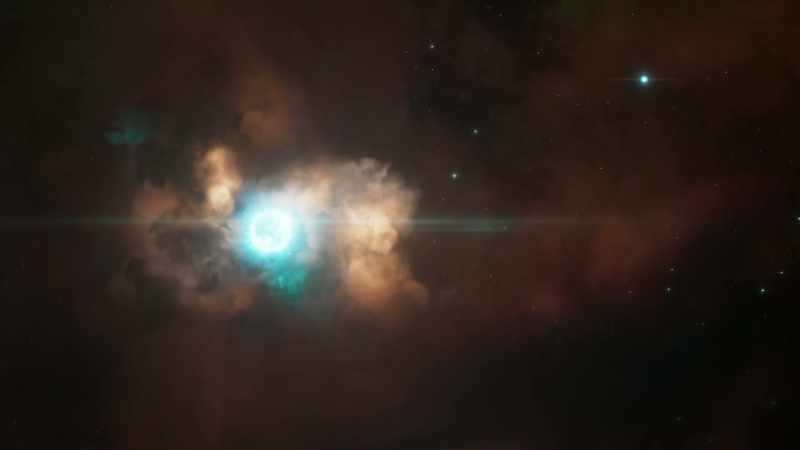 but filled with enormous, violent stars