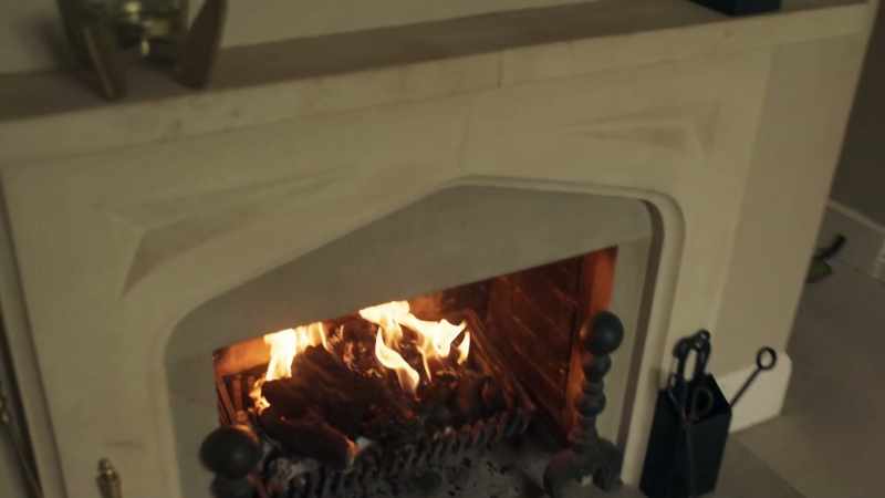 But funny. To light a fire on a warm day like today