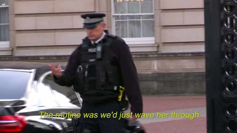 But whenever Ghislaine would enter the palace