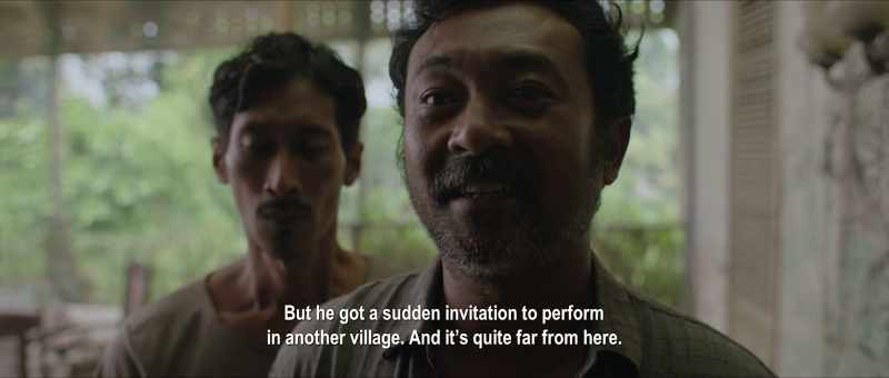 But he got a sudden invitation to perform in another village