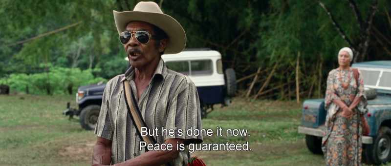 But he's done it now. Peace is guaranteed