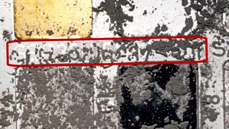 But how can sand keep the shape of the cipher