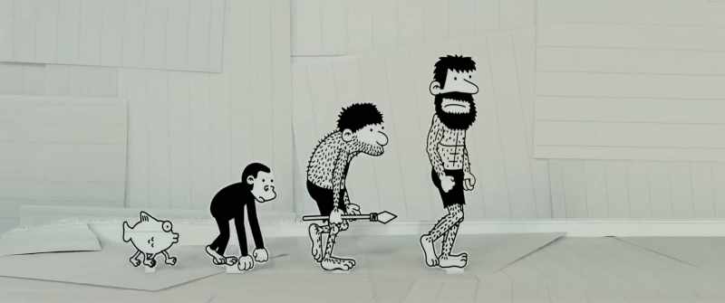 But human beings have evolved