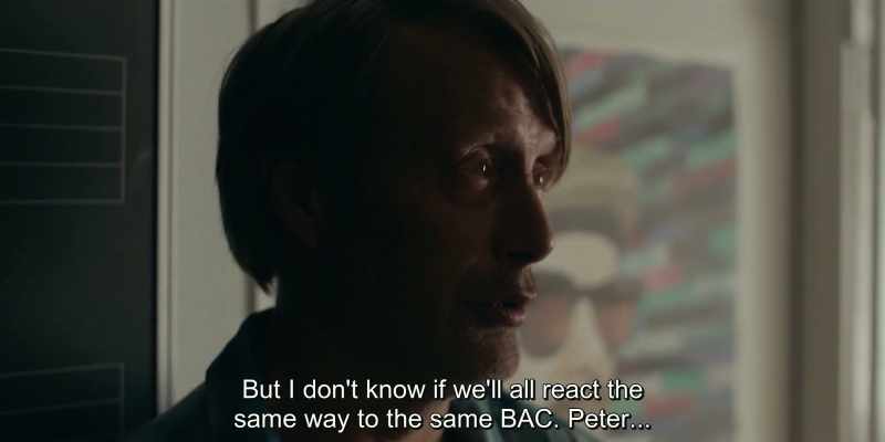 But I don't know if we'll all react the same way to the same BAC. Peter