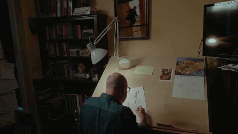 But when I got to visit his studio, I was just starting Steven