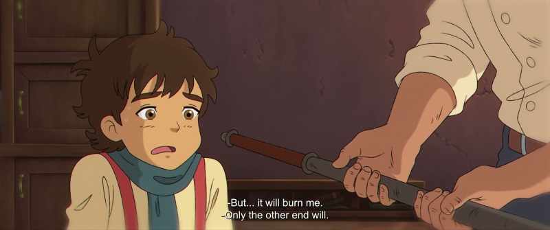 But... I'm going to burn. - This end does not burn
