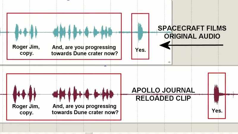 But in the original recording, from Spacecraft Films