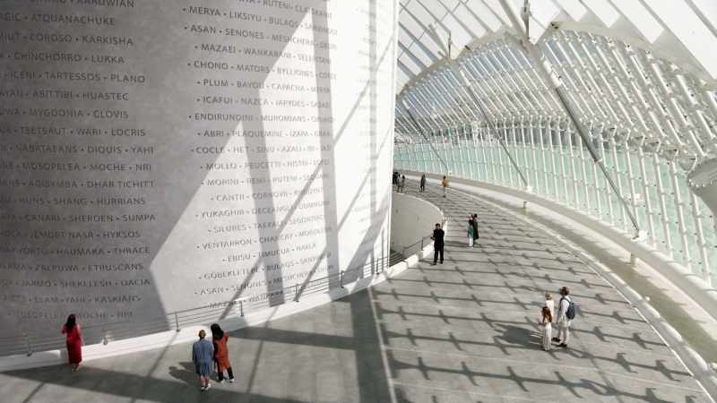 But inside this pavilion, these lost civilizations live