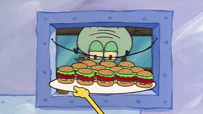 But it is clear that neither Squidward nor SpongeBob