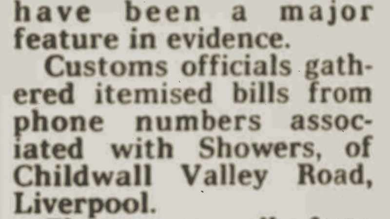 But itemised phone records produced at the trial