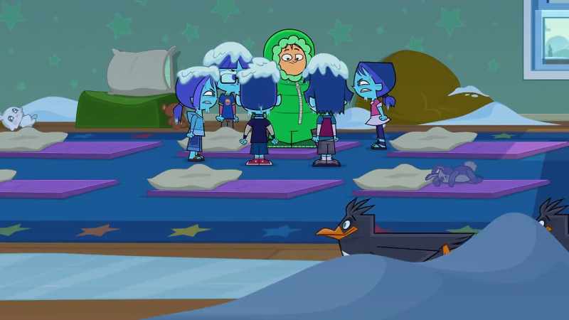 But it's not that cold. (Sliding)