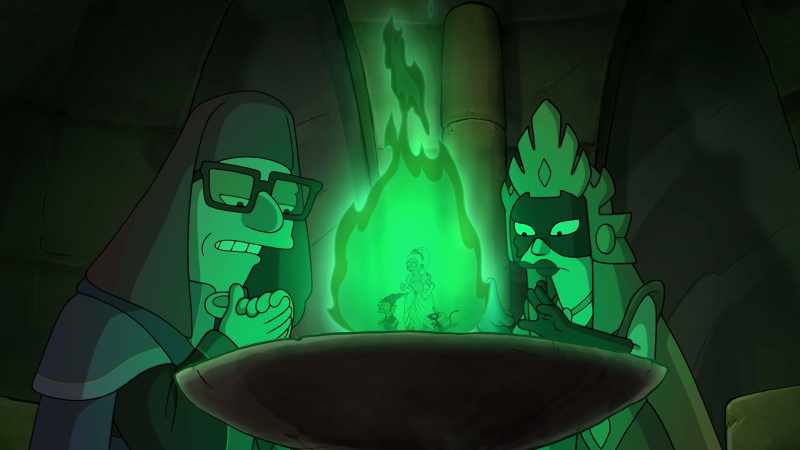 But look. There's a complication. They've been joined by a tiny dork