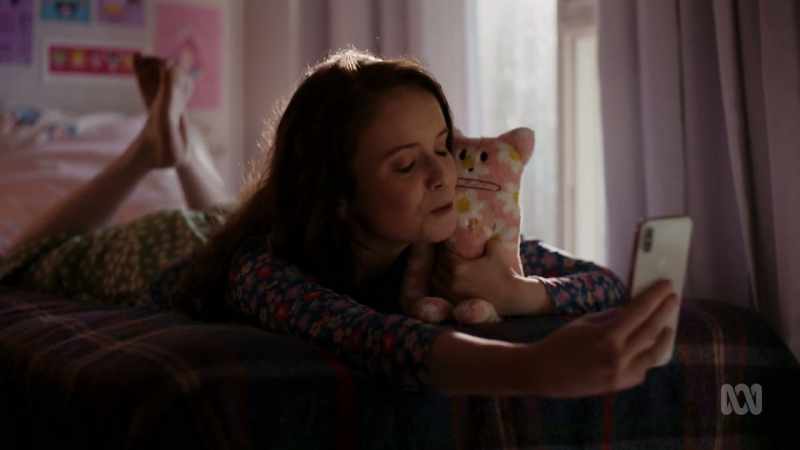 But Maddie feel better after snuggles with Mr. Mumbles!