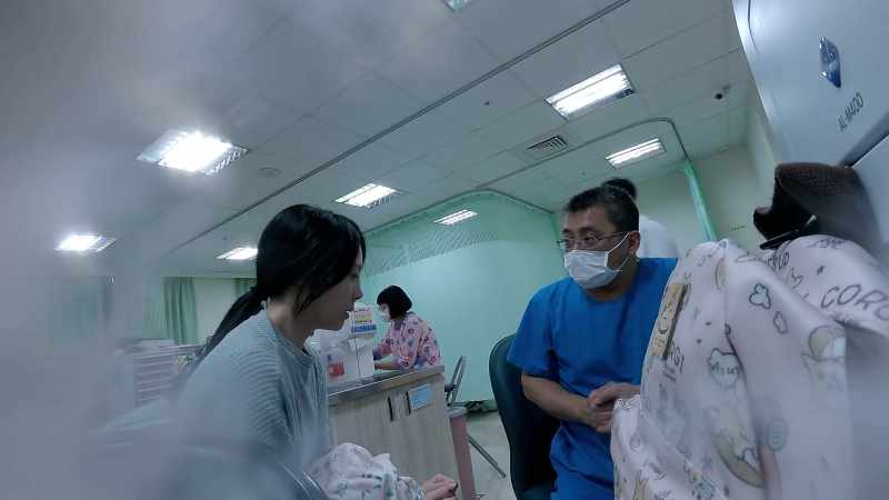 But we noticed that she has severe dehydration