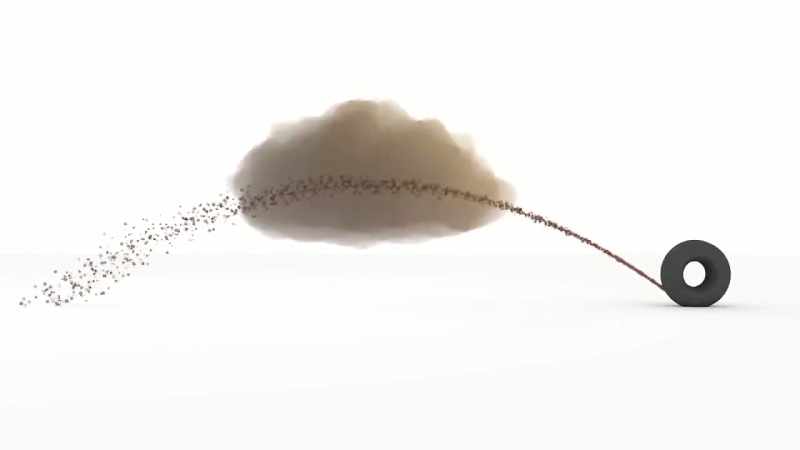 But on Earth, lighter particles of sand