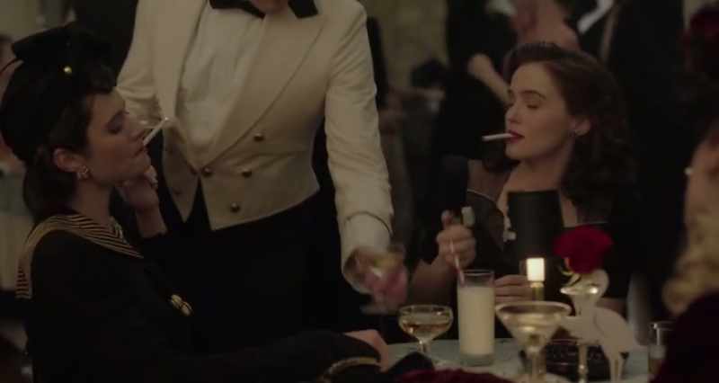 But they only photograph her drinking milk