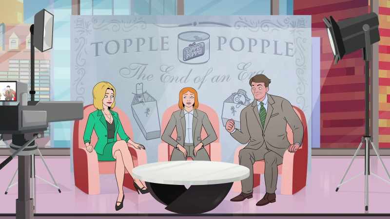 But only the manliest drinkers can handle topple