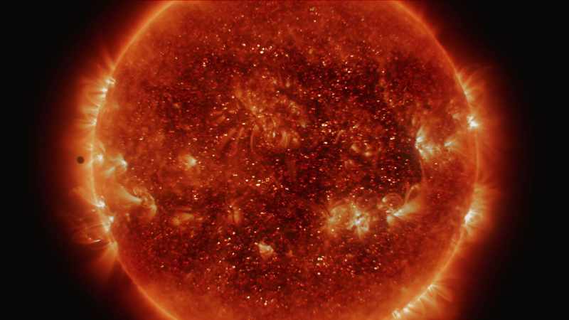 But radiation from the sun ravaged it