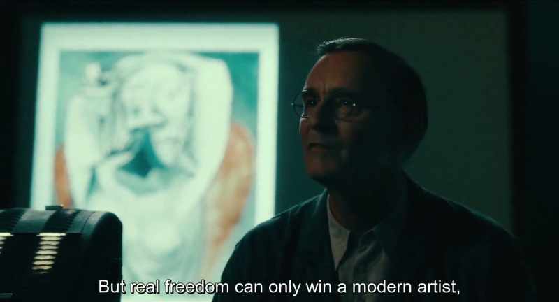 But real freedom can only win a modern artist