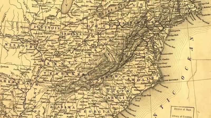 But, really, the appalachian mountains, they run
