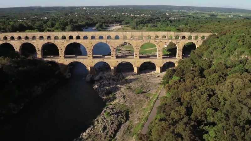 But Roman engineering skills didn't appear