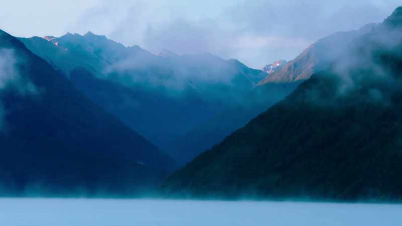 But once she's safe in a deep glacial lake like this