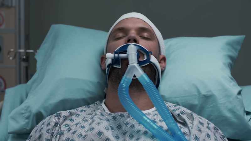 But he struck his head, and there's swelling