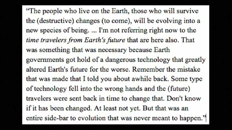 But that was an entire sidebar to evolution