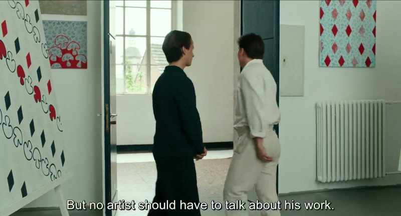 But that is not the way an artist should speak about his work